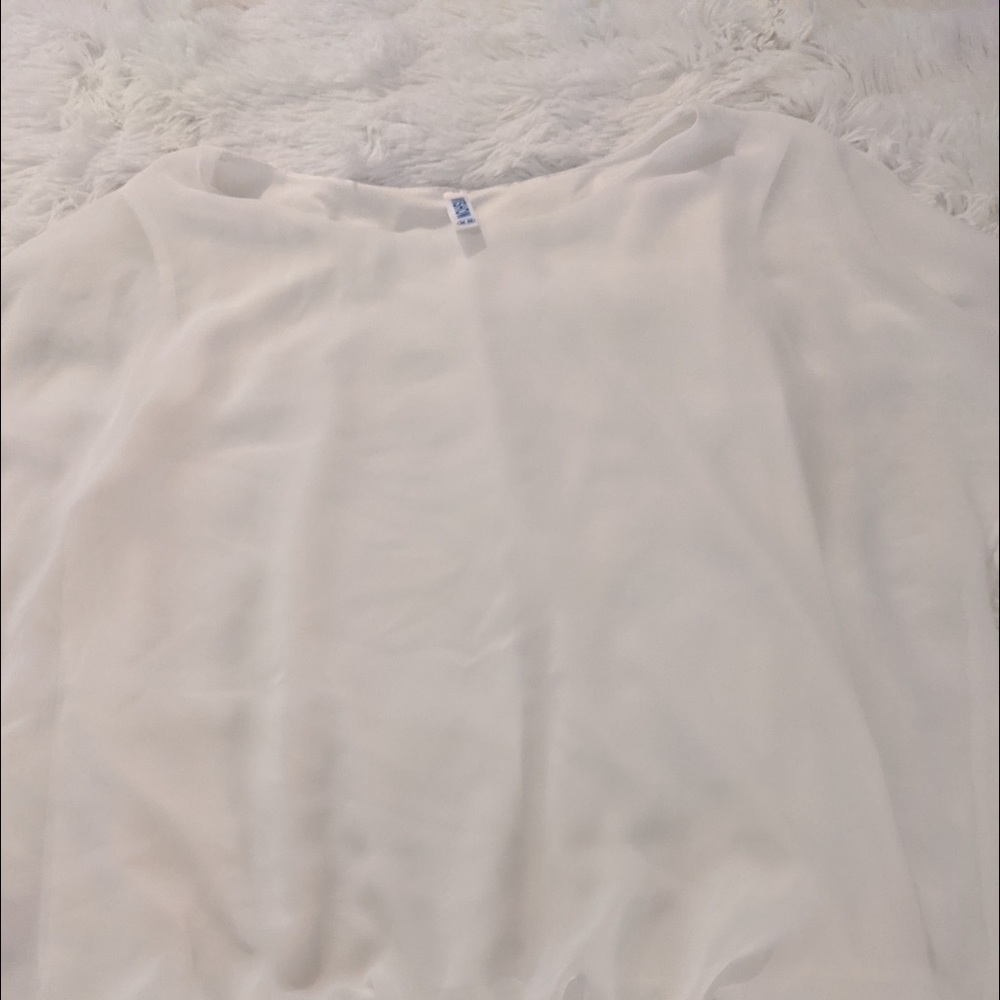 Flowing white blouse